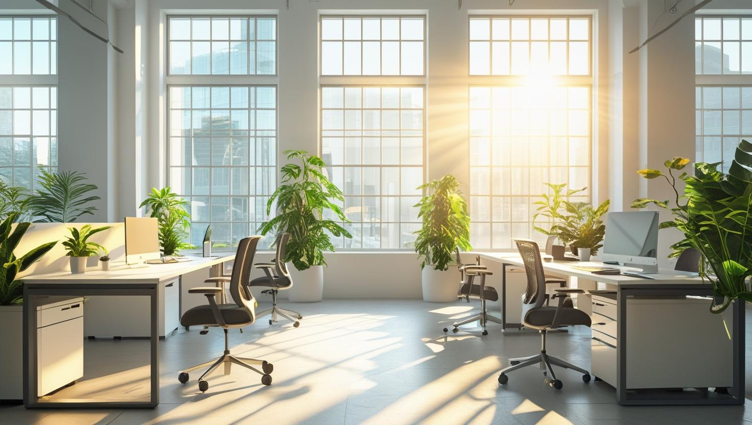 Ánh sáng tự nhiên giúp tăng hiệu quả làm việc, giảm mệt mỏi.