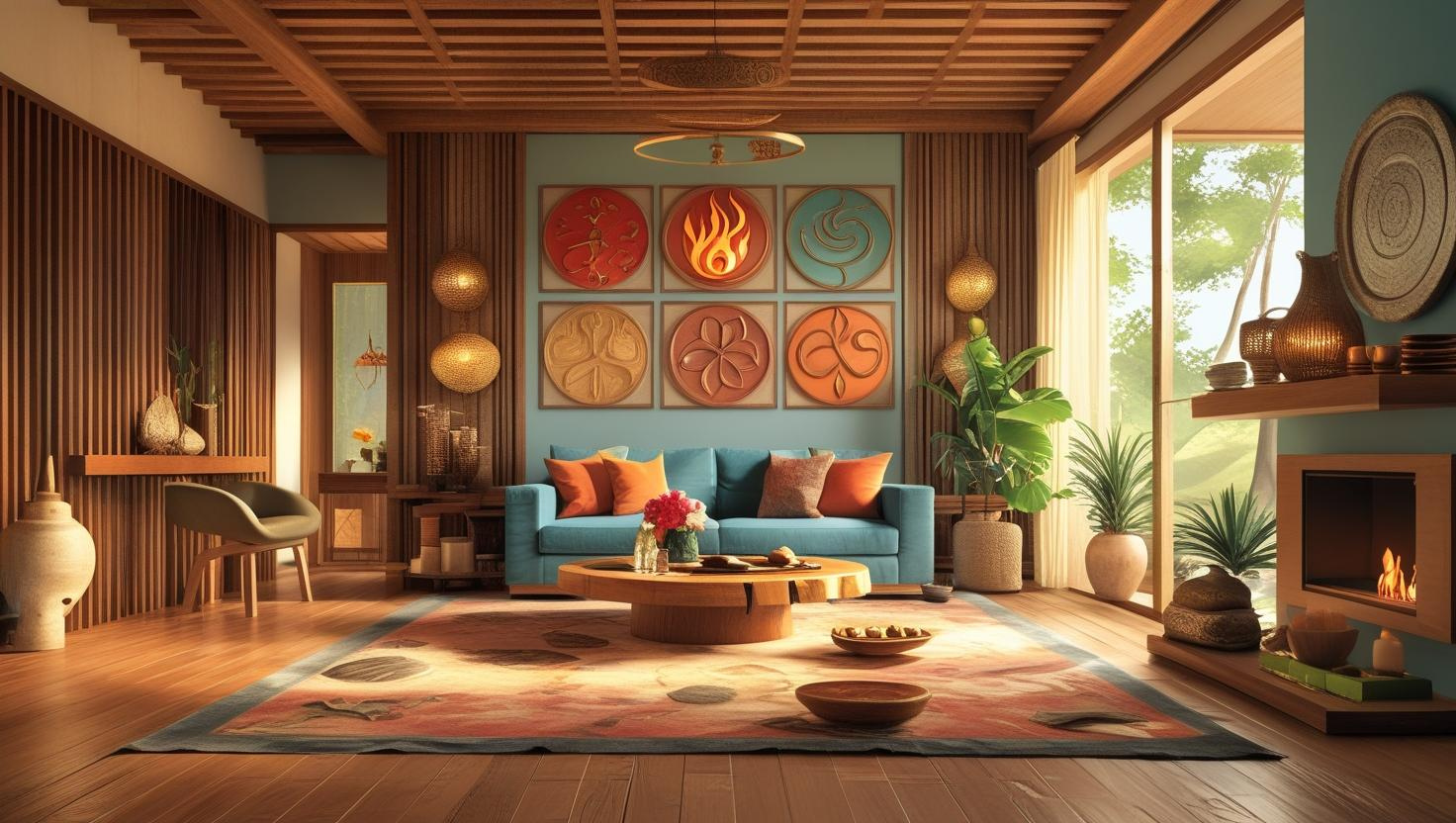 Trang trí nhà cửa hợp ngũ hành giúp gia tăng sinh khí.